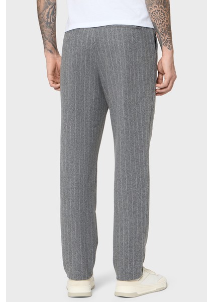 Yün Karışımlı Tapered Fit Normal Bel Düz Paça Çizgili Pantolon Erkek Pantolon 50551518 030 modelleri