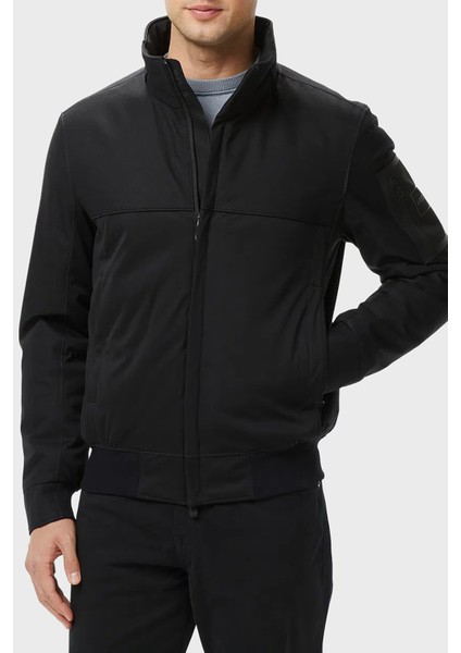 Regular Fit Dik Yaka Fermuarlı Logolu Mont Erkek Mont 50547739 001
