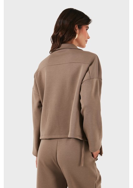 Via Dante Regular Fit Kruvaze Yaka Püsküllü Ceket Bayan Ceket 68821795 modelleri
