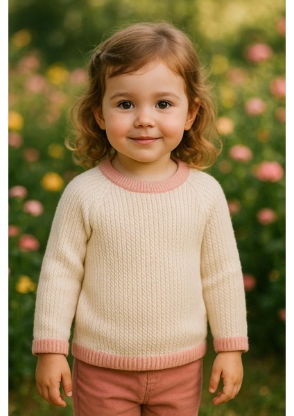 % 100 Pamuk Kız Çocuk Triko-Örme Kazak Ekstra Yumuşak ve Rahat fiyatları