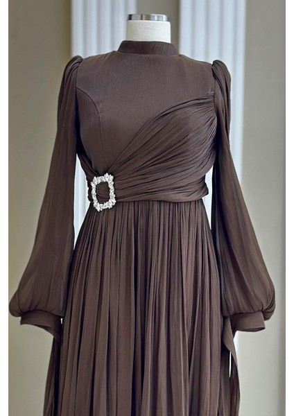 Hira Abiye Elbise Koyu Kahve fiyatları