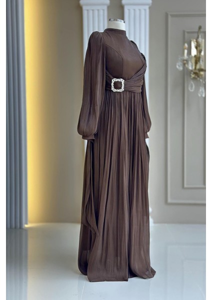 Hira Abiye Elbise Koyu Kahve modelleri