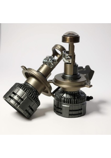 H4 Mercekli Mega 75WAT 22.000 Lümen LED Farled Zenon Garantili Mercekli H4 Profosyönel Güçlü Aydınlaltma modelleri