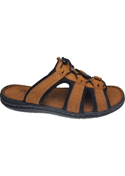 Erkek Deri Terlik 024-0043 - Taba modelleri