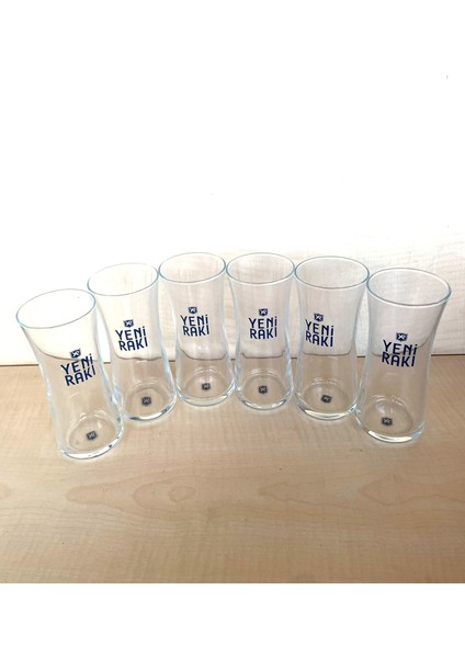 6 Adet Ince Belli Özel 1 Adet Rakı Bardağı 1937 Yeni Rakı Bardağı