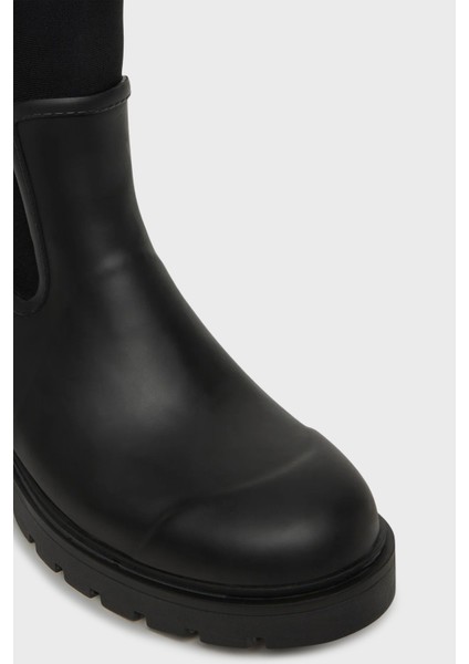 Kalın Taban Fermuarlı Uzun Çizme YW0YW02002BEH Bayan Çizme YW0YW02002 Beh indirimleri