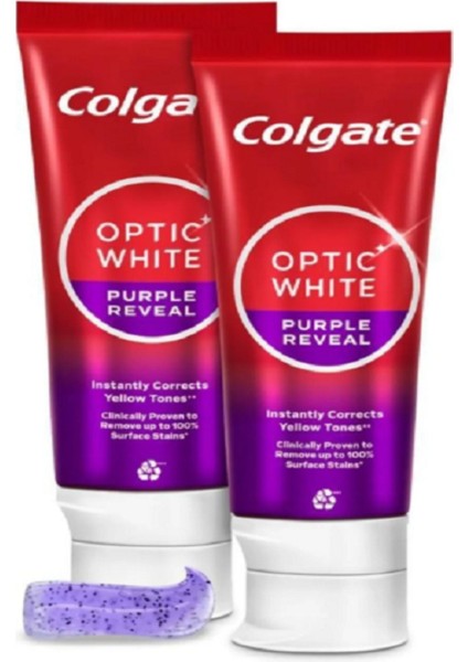 Optic White Purple Reveal Beyazlatıcı Diş Macunu 125 ml x 2 fiyatları