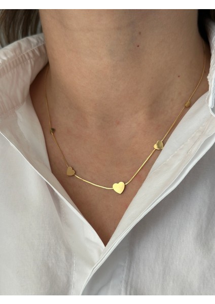 Kalp Detaylı Çıtır Kolye