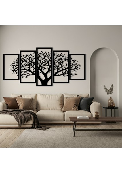 Yaşam Ağacı Temalı Ahşap Duvar Tablosu