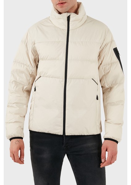 Kapitoneli Regular Fit Dik Yaka Su Itici Şişme Mont Erkek Mont 50544322 131