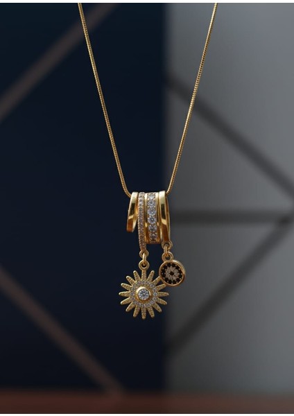 Zirkon Taşlı Sallantı Kutup Yılıdızı Modeli