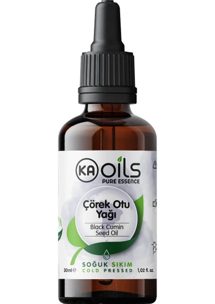 Çörek Otu Yağı (Nigella Sativa - Black Cumin Seed Oil) 30 ml - Cilt ve Saç Bakımı Için Ideal -%100 Doğal ve Saf Gıda Kalite - Soğuk Sıkım fiyatları