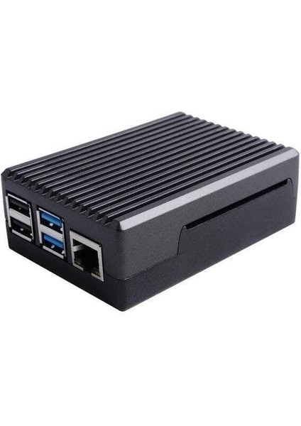 Raspberry Pi 4 Alüminyum Muhafaza Kutusu (Soğutmalı) - Siyah