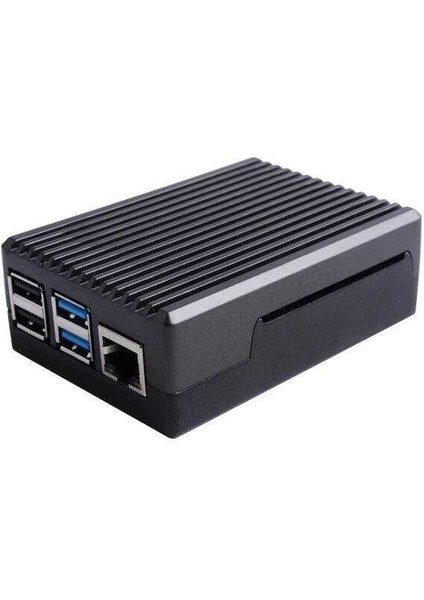 Raspberry Pi 4 Alüminyum Muhafaza Kutusu (Soğutmalı) - Siyah