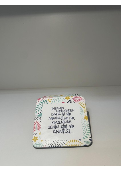 Dekoratif Bardak Altlığı 6'lı Anne