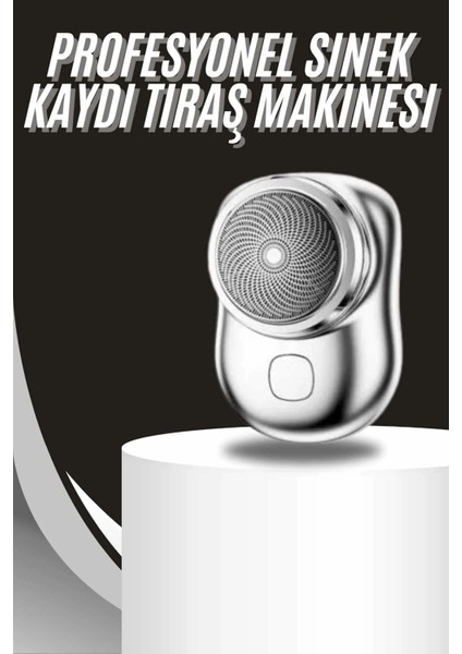 Kablosuz Tıraş Makinesi Günlük Hızlı Taşınabilir Şarjlı Yuvarlak Paslanmaz Çelik