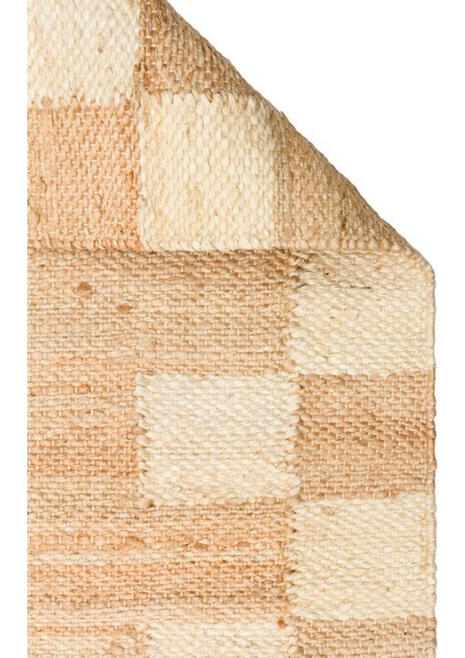 Echo Ech 13 Natural Beyaz Xw - Doğal Jüt Ipliğinden El Dokuma Sisal Görünümlü Kilim