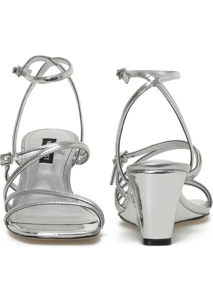 Keamer3 3fx Gümüş Kadın Dolgu Topuk Sandalet fırsatları