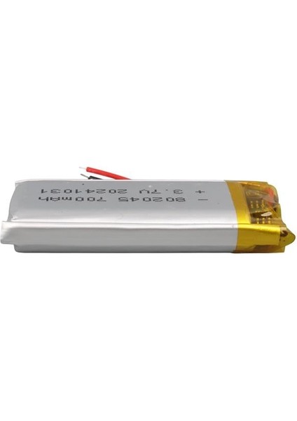 802045 3.7V 700MAH Lityum Polimer (Li-Po) Batarya Ciklet Pil modelleri