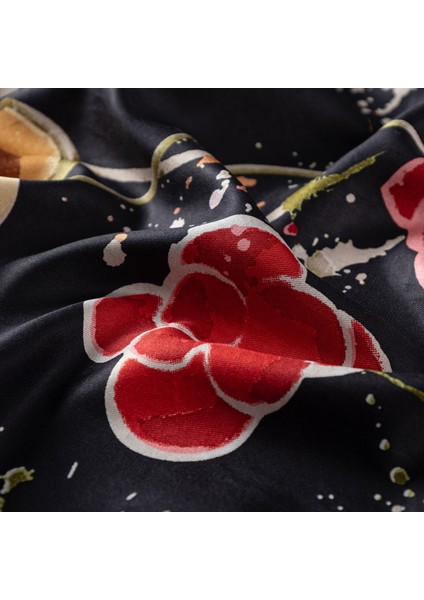 Yaz Bahçesi Desenli Ipek Şal fırsatları