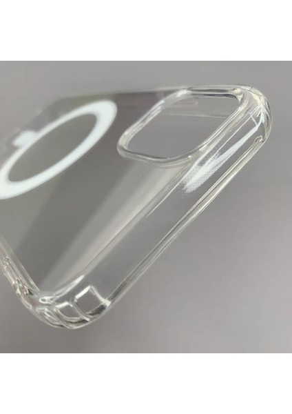 Iphone 11 Uyumlu Şeffaf Beyaz Kamera Kısmı Açık Mika Sert Magsafe Kılıf fiyatları