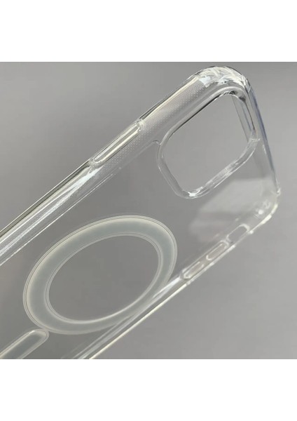 Iphone 11 Uyumlu Şeffaf Beyaz Kamera Kısmı Açık Mika Sert Magsafe Kılıf modelleri