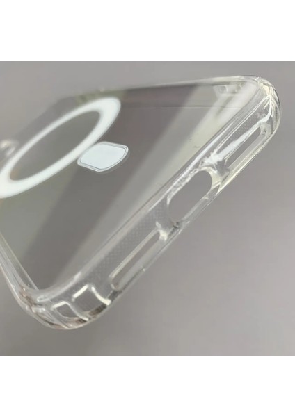 Iphone 11 Uyumlu Şeffaf Beyaz Kamera Kısmı Açık Mika Sert Magsafe Kılıf fırsatları