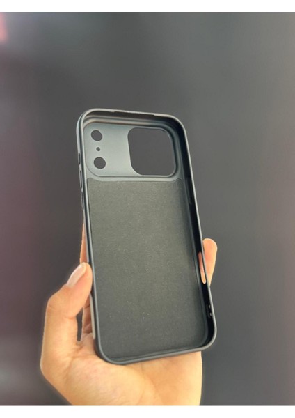 Iphone 17 Pro Uyumlu Siyah Sert Silikon ve Içi Kadife Magsafe Kılıf fiyatları