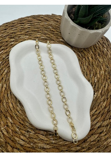 Zirkon Taşlı Oval Model Kuyumcu Model Bileklik fırsatları