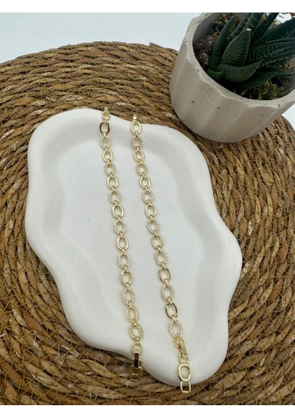 Zirkon Taşlı Oval Model Kuyumcu Model Bileklik