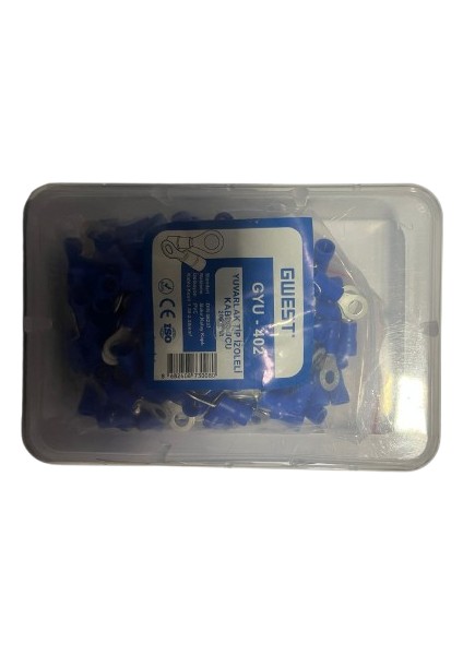 Yuvarlak Tip Izoleli Kablo Ucu GYU-402 Lacivert Adet 200