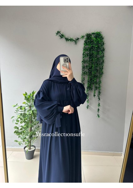 Tesettür Liza Elbise Kol Bağlamalı indirimleri