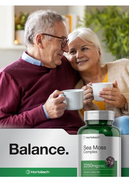 Horbäach Sea Moss Complex Complex Formula With Bladderwrack & Burdock Root 2250MG 120 Caps fiyatları