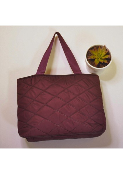 Kadın Kapitone Omuz Tote Çanta – Hafif, Çok Gözlü Günlük Kullanım Çantası fiyatları