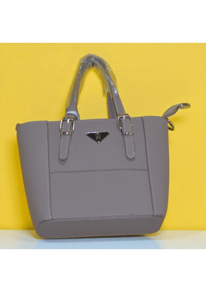 Kadın Minimalist Günlük El ve Omuz Çantası – Tokalı Şık Model