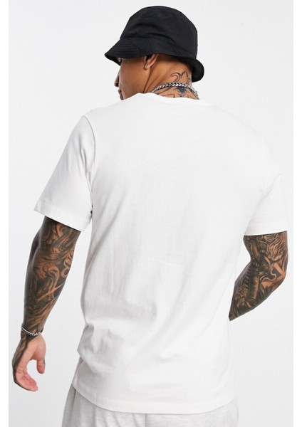 Nsw Clup Tee Swoosh Erkek Pamuklu Beyaz Tişört modelleri