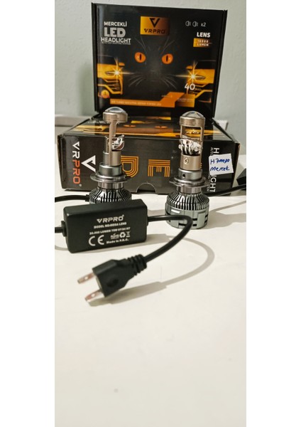 H7 Mercekli Mega 75WATT 22.000 Lümenled Farled Zenon Garantili Mercekli H7 Profesyonel Güçlü Aydınlaltma fırsatları