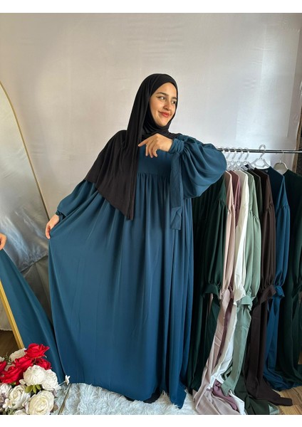 Tesettür Liza Elbise Kol Bağlamalı fiyatları