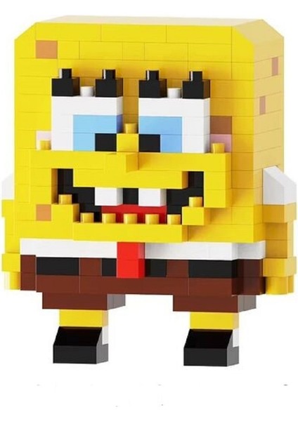 Sünger Bob 3D Yapboz Figürü (237 Parça) | Nano Blok Mini Bricks Seti Koleksiyon