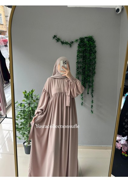 Tesettür Liza Elbise Kol Bağlamalı fiyatları
