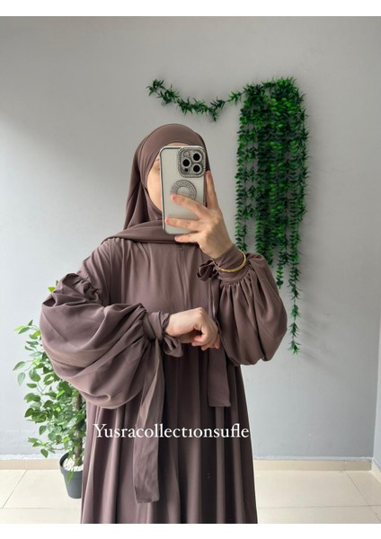 Tesettür Liza Elbise Kol Bağlamalı fiyatları