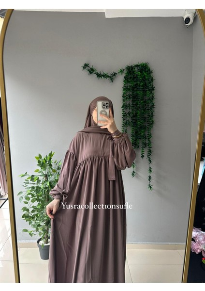 Tesettür Liza Elbise Kol Bağlamalı indirimleri