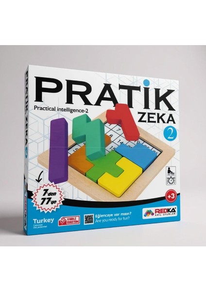 Redka Pratik Zeka 2 Ahşap Akıl ve Mantık Oyunu - Eğitici Puzzle fiyatları