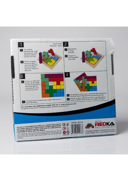 Redka Pratik Zeka 2 Ahşap Akıl ve Mantık Oyunu - Eğitici Puzzle modelleri