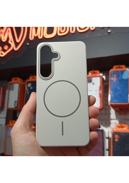 Samsung S25 Uyumlu Gri Şık Tasarım Ince Kılıf