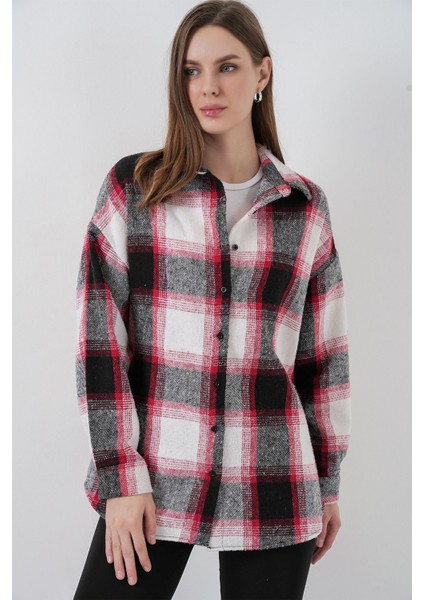 Kadın Bdart Regular Fit Oduncu Gömlek Tuğla Kırmızısı fırsatları