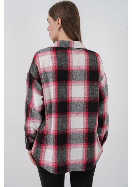 Kadın Bdart Regular Fit Oduncu Gömlek Tuğla Kırmızısı