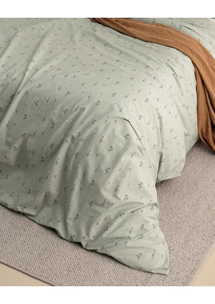 Afrodille Çift Kişilik %100 Pamuk Ranforce Baskılı Nevresim Takımı - Mint Yeşili fiyatları