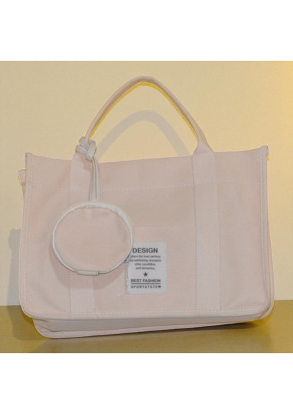 Kadın Kanvas Mini Cüzdanlı Tote Çanta – Geniş ve Modern Günlük Çanta