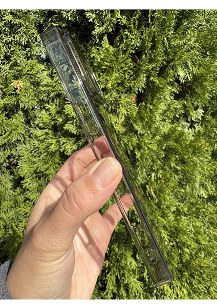 Iphone 17 Pro Uyumlu Şeffaf Siyah Kamera Kısmı Açık Mika Sert Magsafe Kılıf modelleri